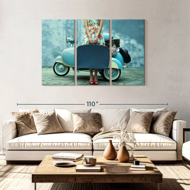 Senne Vintage Girl Traveller, H 48 po x l 74 po