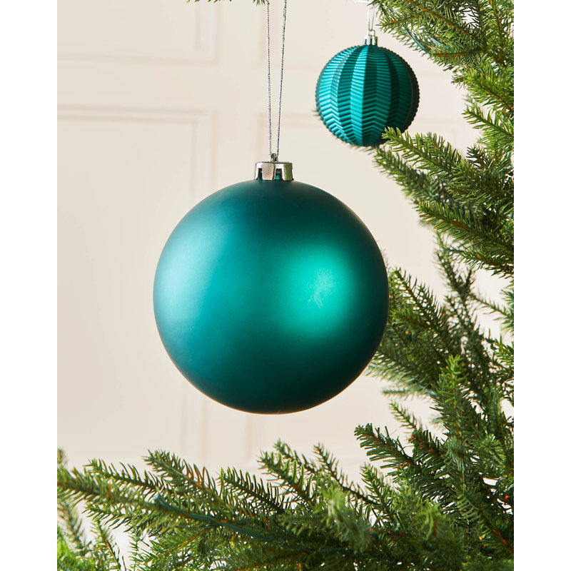 Solid Colour Plastic / Acrylic Bauble, 16cm H x 14.99cm W x 14.99cm D