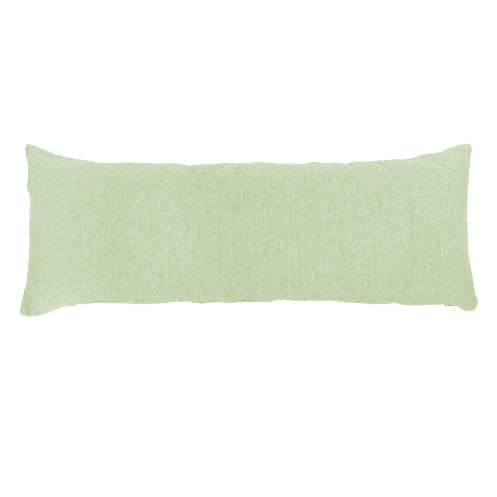 100% French Linen Pillow Sham, Matcha, Rectangle 16"H x 44"W, Pillow Cover Only - No Insert