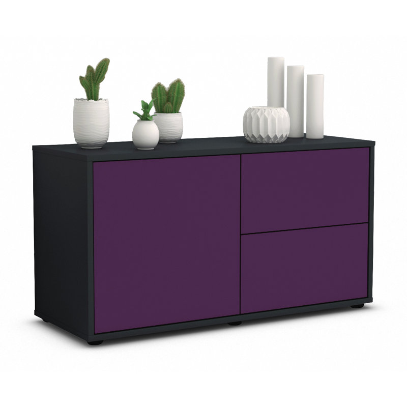 Holtorf 92cm Sideboard, Purple / Matte Anthracite