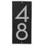 Plaque d’adresse murale sur 1 ligne flottante-41303796-41299658-41299948
