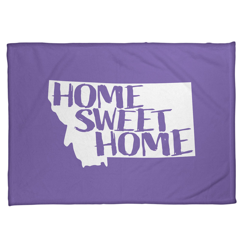 Jeté en polaires pour montana home, l 62,5 po x L 82,5 po, Mauve
