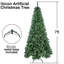 Arbre de Noël artificiel complet 500 pi avec 500 branches - branches articulées pour faciliter le pliage, stabilité du support en métal, décoration de bureau et de fête avec structure Grande décoration, compacte mais festive