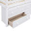 Lit mezzanine avec bureau d'écriture rétractable et 4 tiroirs, lit mezzanine en bois avec bureau portatif latéral et tablettes-854880076-854880075