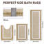 Ultra Soft 3-Piece Set Rectangle Bath Rug-750447127