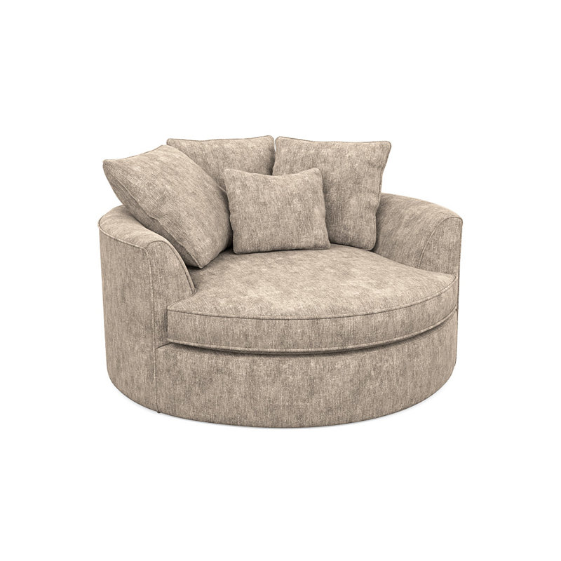 Ashonte Upholstered Barrel Chair, Hill Beach