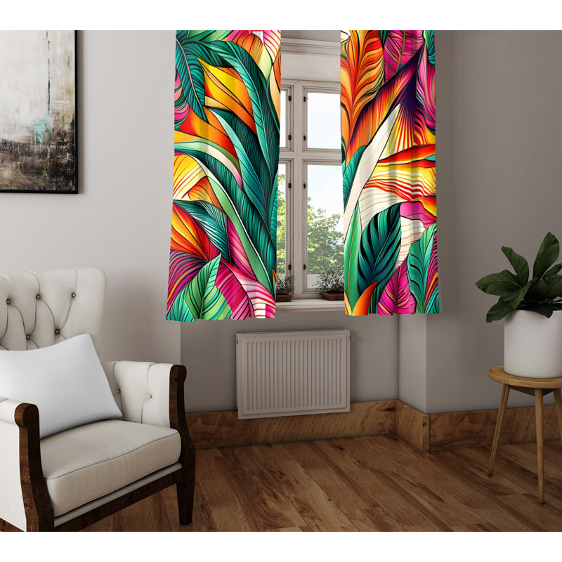 Rideau en polyester Danisa, L 20 po x L 61 po