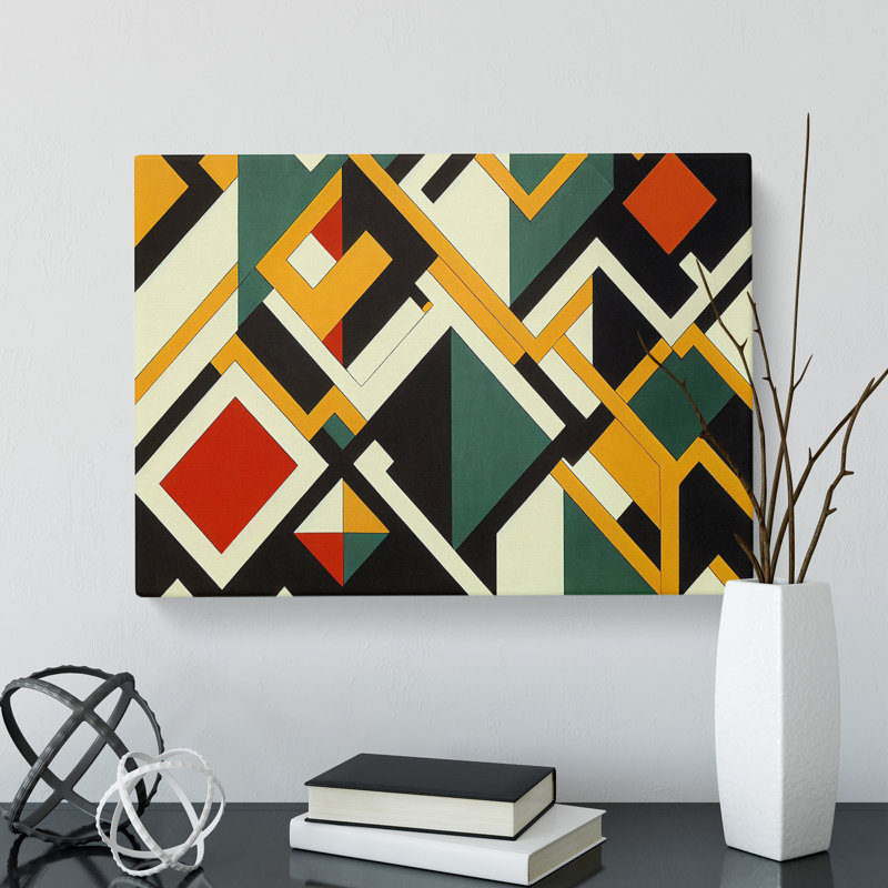 Bewitching Modern Abstract Art - Wrapped Canvas Print, 35cm H x 50cm W x 3cm D