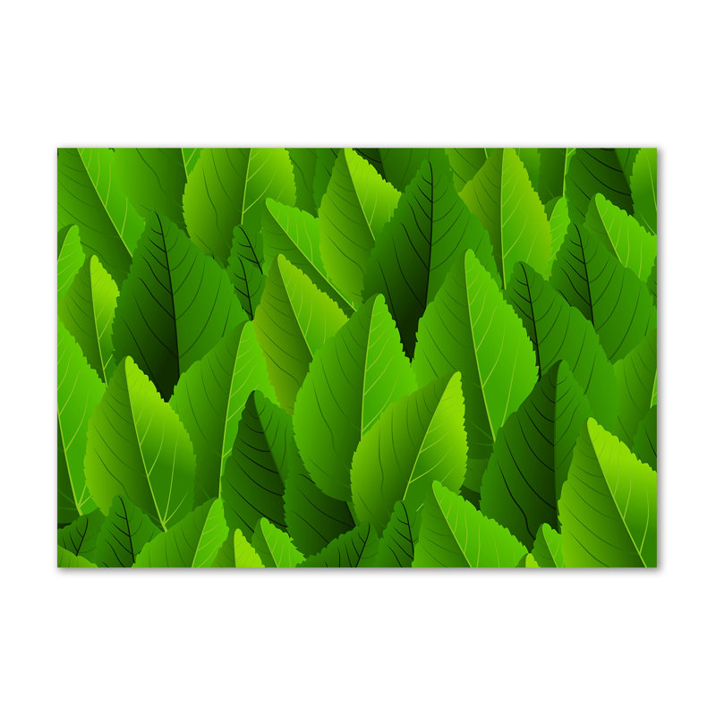 Green Leaves - Wrapped Canvas Print