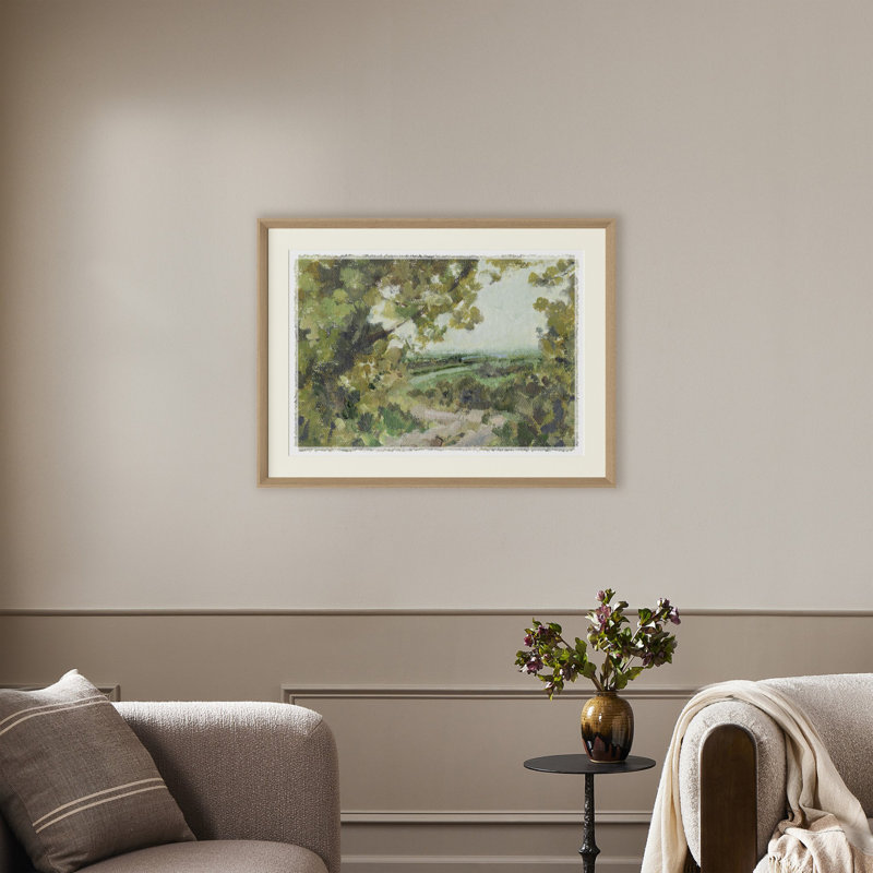Summer Passage Framed Painting Canvas, 24" H x 32" W, White/Neutral