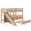 Lit superposé Kids Sleep & Play avec escalier de rangement, glissade et lit gigogne-888870194