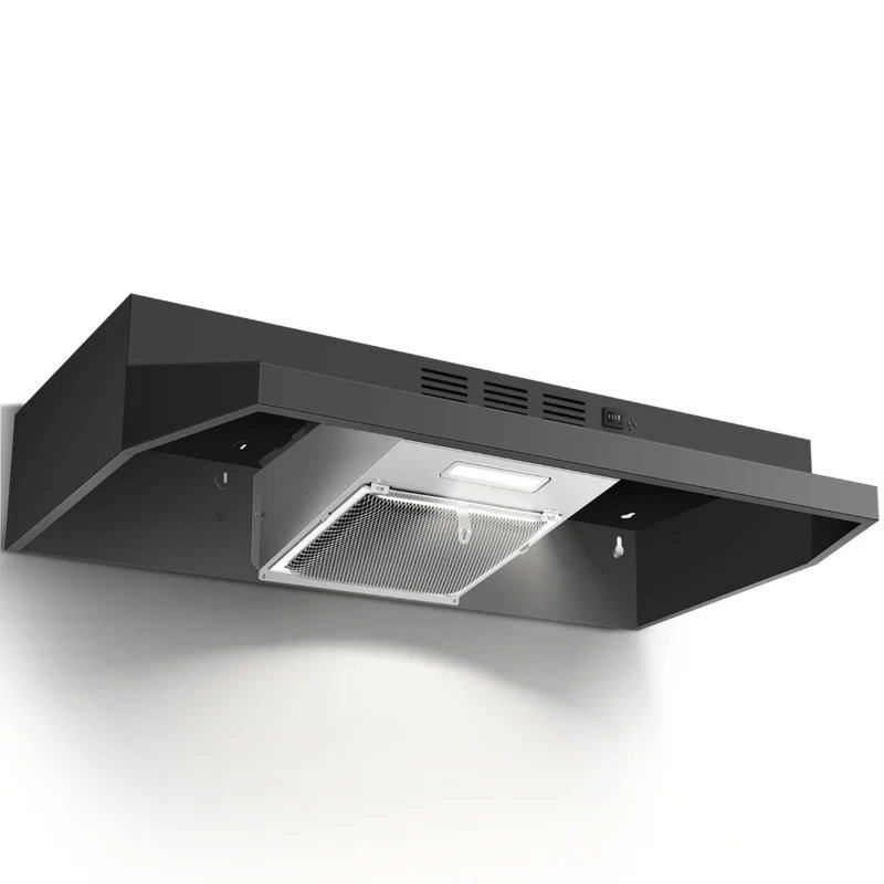 Hotte sous un meuble 24 po noir