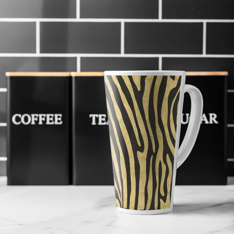 Zebra Latte Mug