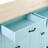 Kitchen Island Cart - 4 Door Cabinet, 2 Drawers, Solid Wood Platform, Adjustable Shelves, Spice & Towel Rack, Locking Wheels  Mint With Countertop, Built-In-480216702