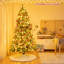 Arbre de Noël vert en cachemire avec lumières DEL-1671606236
