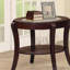 Table de bout traditionnelle avec table de bout en verre trempé de 5 mm