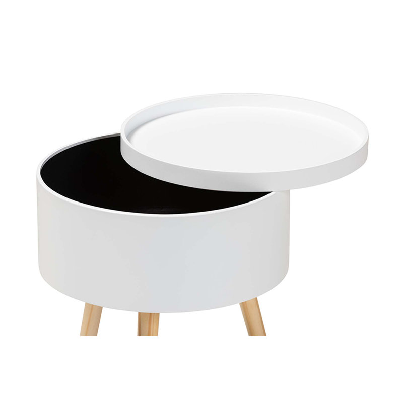 Table de chevet Chayanne, Blanc