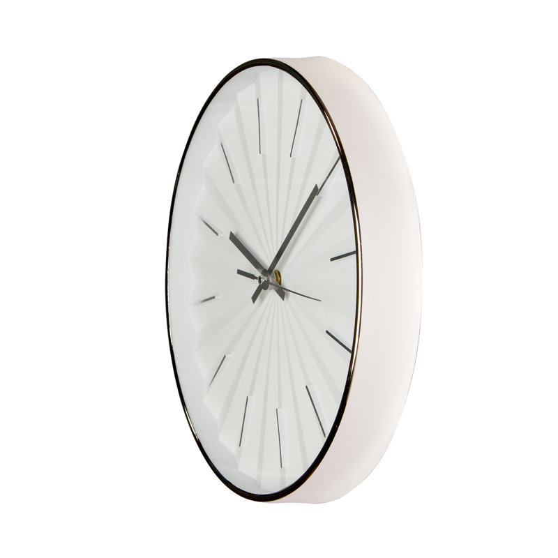 Horloge murale Thasos, Blanc