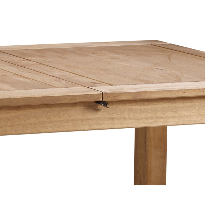 Bridewell Extendable Pine Solid Wood Dining Table, 76 x 162 x 91cm