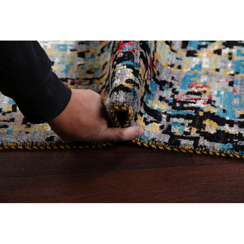 One-of-a-Kind 4'1" X 6'3" New Age Area Rug in
