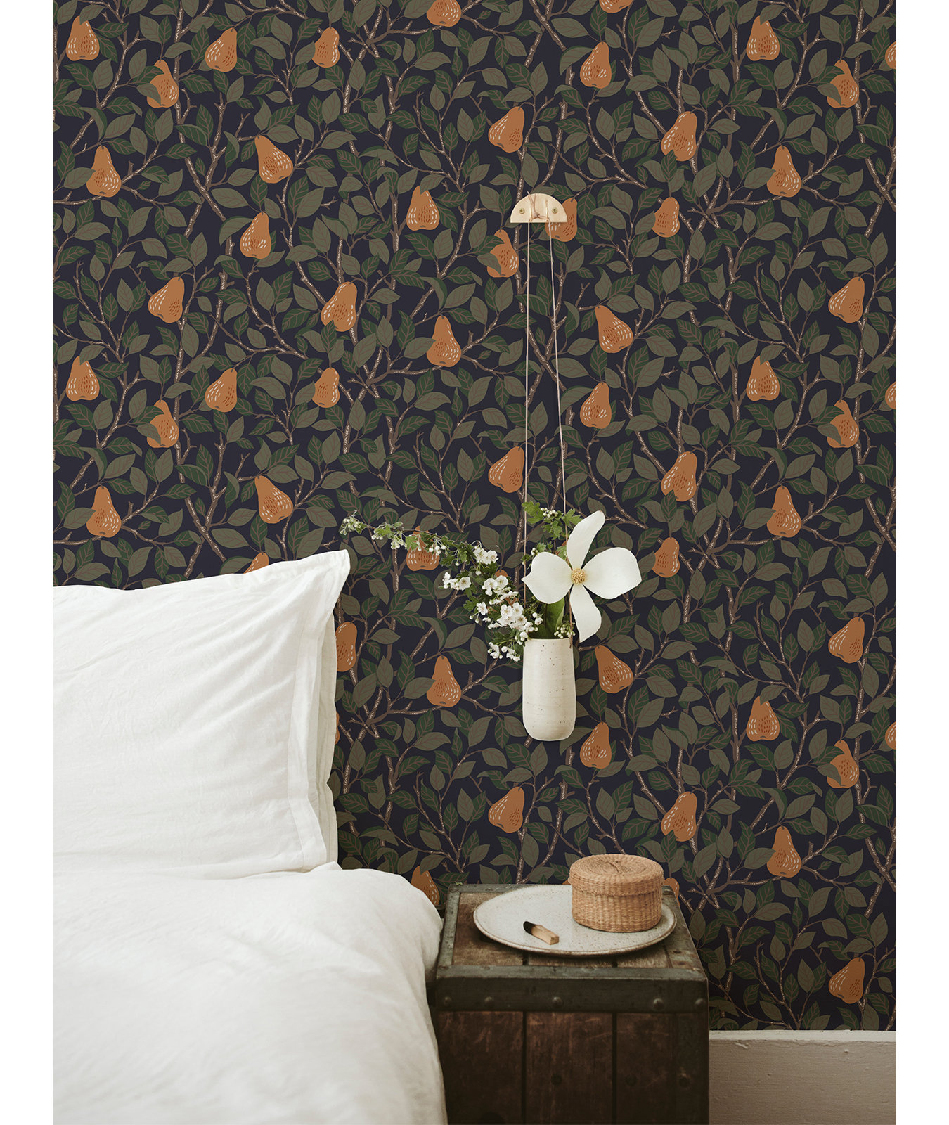 Leto Wallpaper, Navy Blue