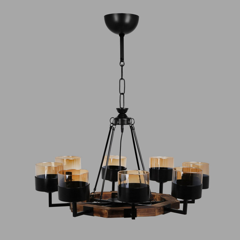 Fentress 8 - Light Shaded Chandelier