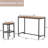 Reitz Wood and Metal 3-Piece Dining Set-1508065149-1508065146