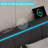 Upholstered Platform Bed Frame with LED Headboard, Charging Station and 4 Storage Drawers-381632295-395153600