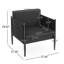 CHAISE DE CLUB EN PATIO 2 PCS DE PAWO