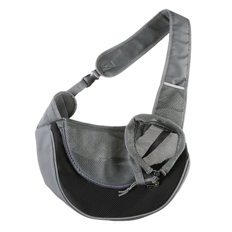 Harnais porte-chien avec poche de rangement noir S