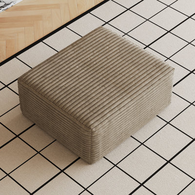 Canapé-repose-pieds en mousse de velours côtelé 1 pièce 37,4 x 27,6 x 15,7 po