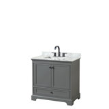 Deborah 36'' Single Bathroom Vanity with Marble Top