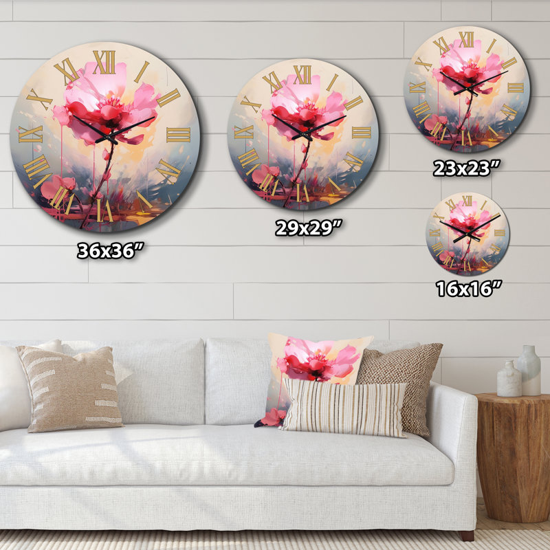 Horloge murale Coral Elegance, Grand
