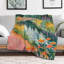 Jeté en flanelle Forest Stream Trees Luxury, couverture douce et chaude pour le salon-134322735