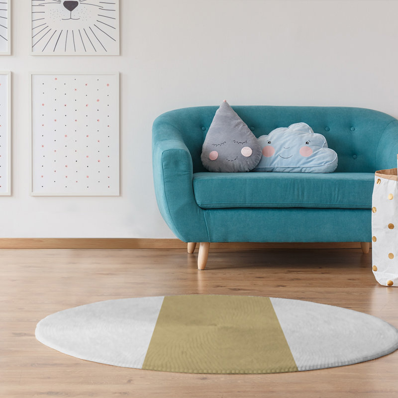 Tapis gold area, Rond 5 pi