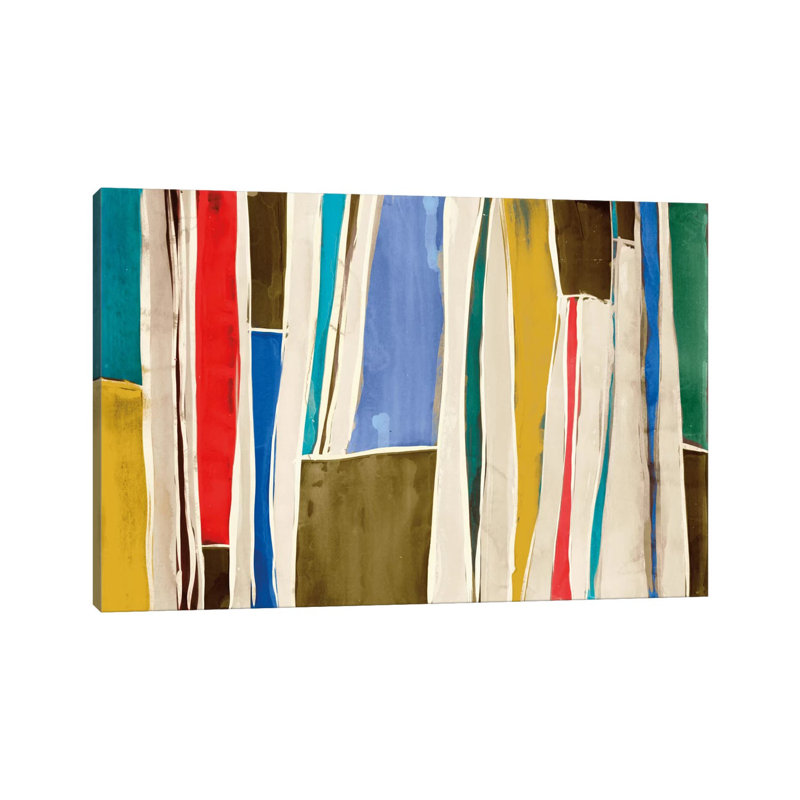 Striped Flat I by Edward Selkirk - Wrapped Canvas Painting, 152.5 cm H x 101.5 cm W