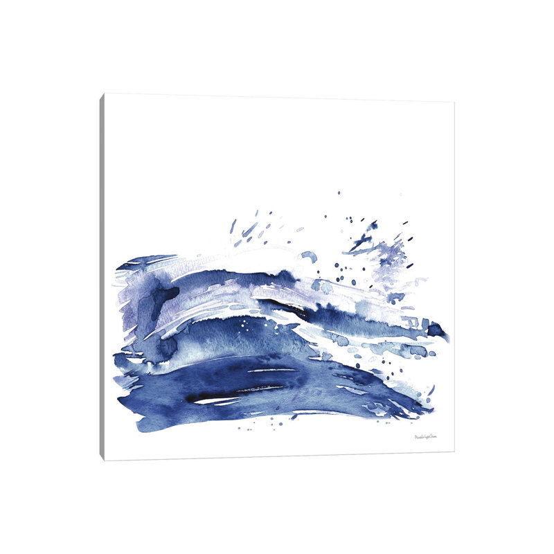 Coastal Splash I by Mercedes Lopez Charro - Wrapped Canvas Painting, 66.04 cm H x 66.04 cm W x 3.175 cm D