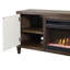 Console pour foyer en bois avec portes et meuble télé Michaella-102187098-102187099