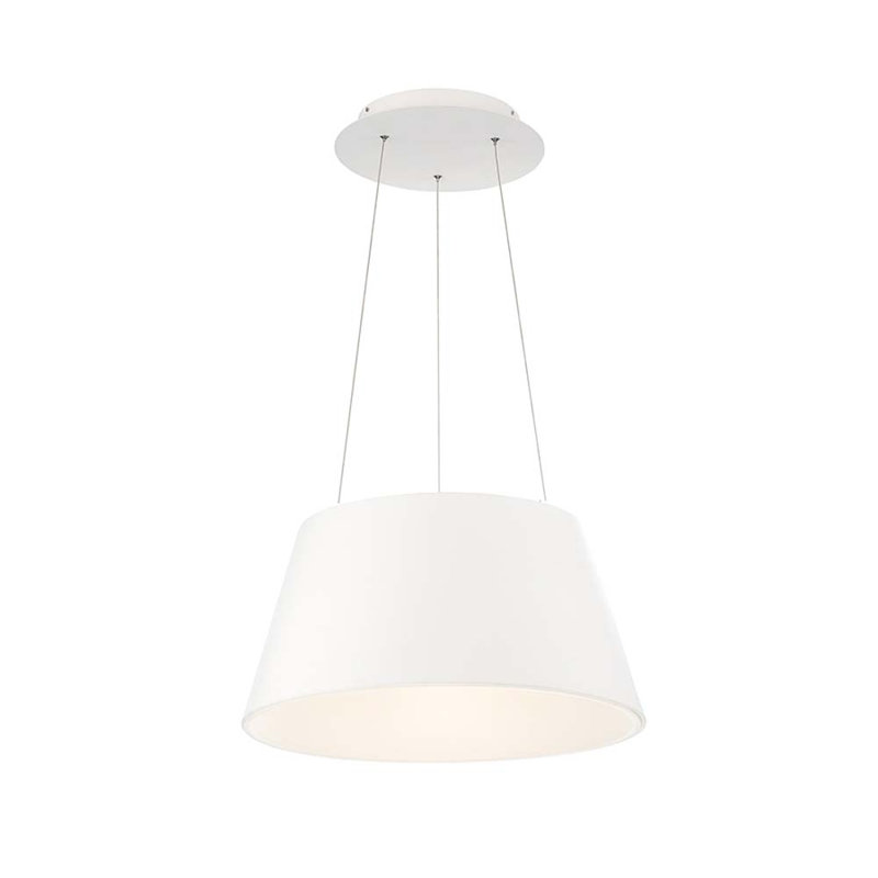 Juniata 1 - Light LED Single Pendant, 18 Inches, White
