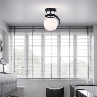 Glass LED Semi Flush Mount