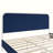 Tallulah Platform Bed Frame with Upholstered Headboard, Navy-289036032