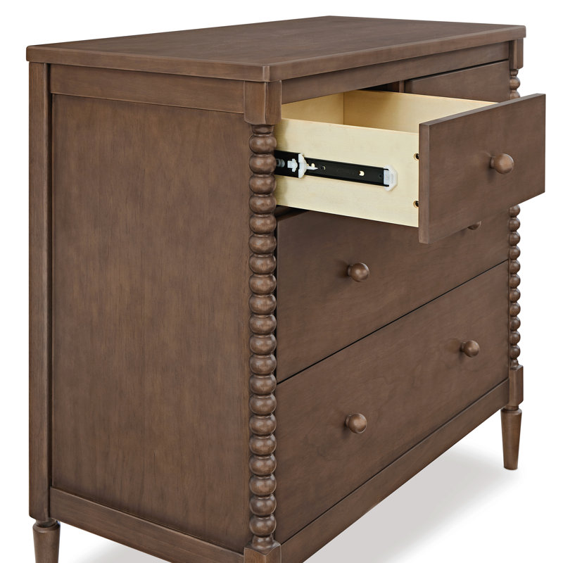 Saint Changing Table Dresser, Teak Brown