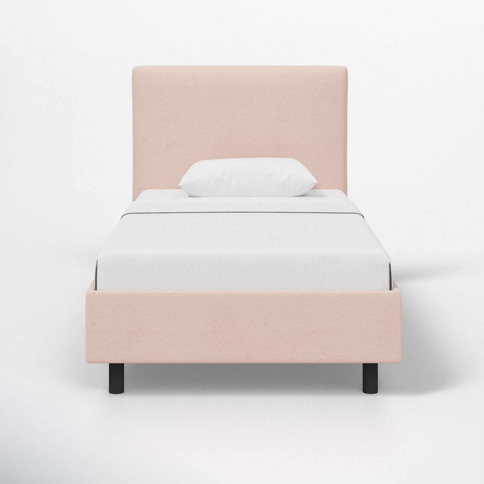 Sawyer Platform Bed, Twin, Classic Blush Performance Velvet