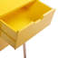 Table de chevet 2 tiroirs en jaune