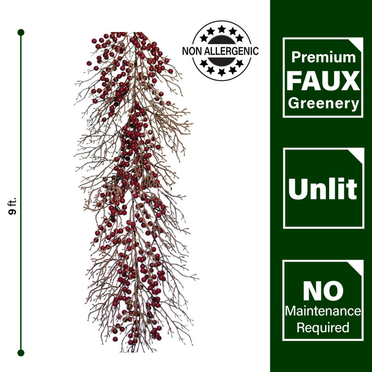 108'' in. Faux Garland