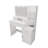 Modern Dressing Table With Adequate Storage And Lights For Bedroom Use Functional Drawer Hidden Compartments