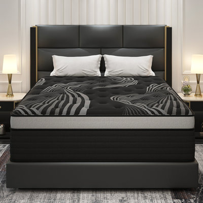 14'' Medium-Frim Hybrid Mattress With Cooling Gel Memory Foam Bed-In-A-Box