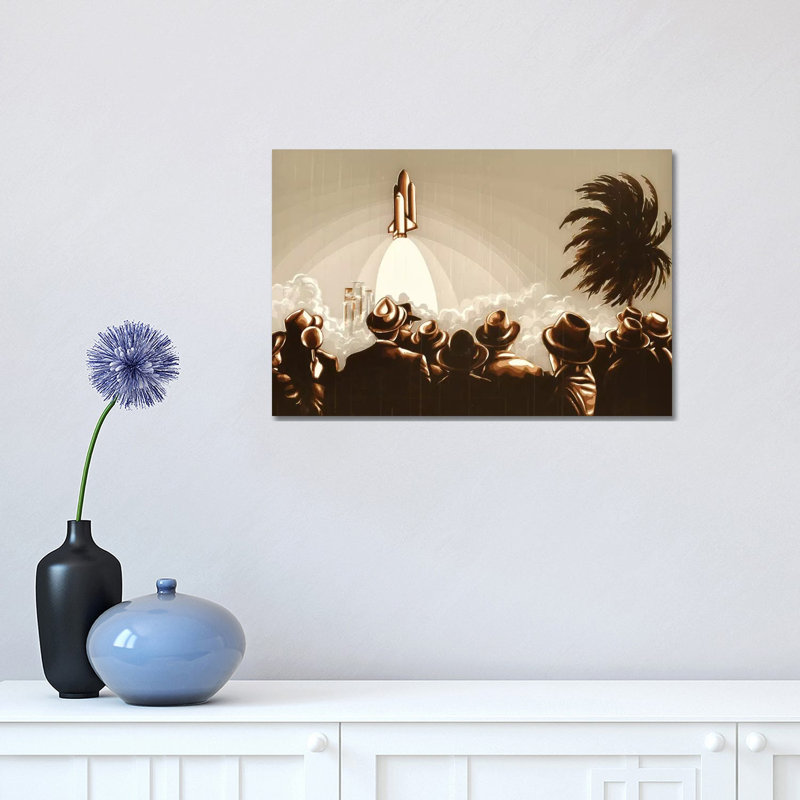 Space Shuttle by Max Zorn - Print on Canvas, Wrapped Canvas, 30.48 cm H x 45.72 cm W