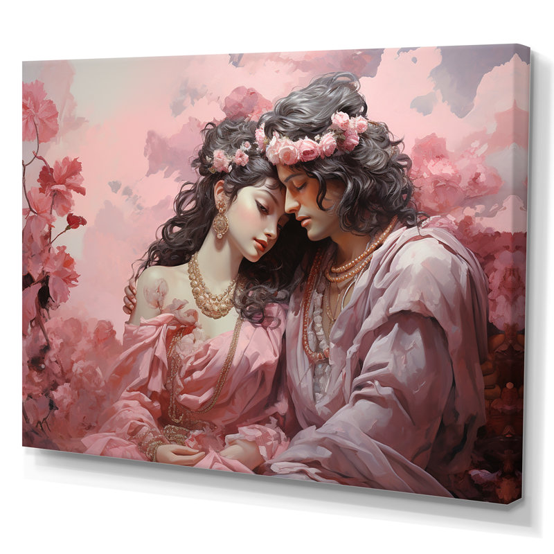 Hindouisme Radhas, déesse de la fleur de l'amour - impression, Toile tendue, H 12 po x l 20 po x P 1 po