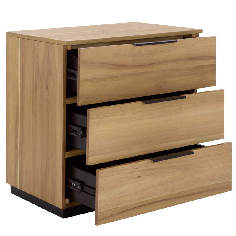 3 - Drawer Nightstand, Natural